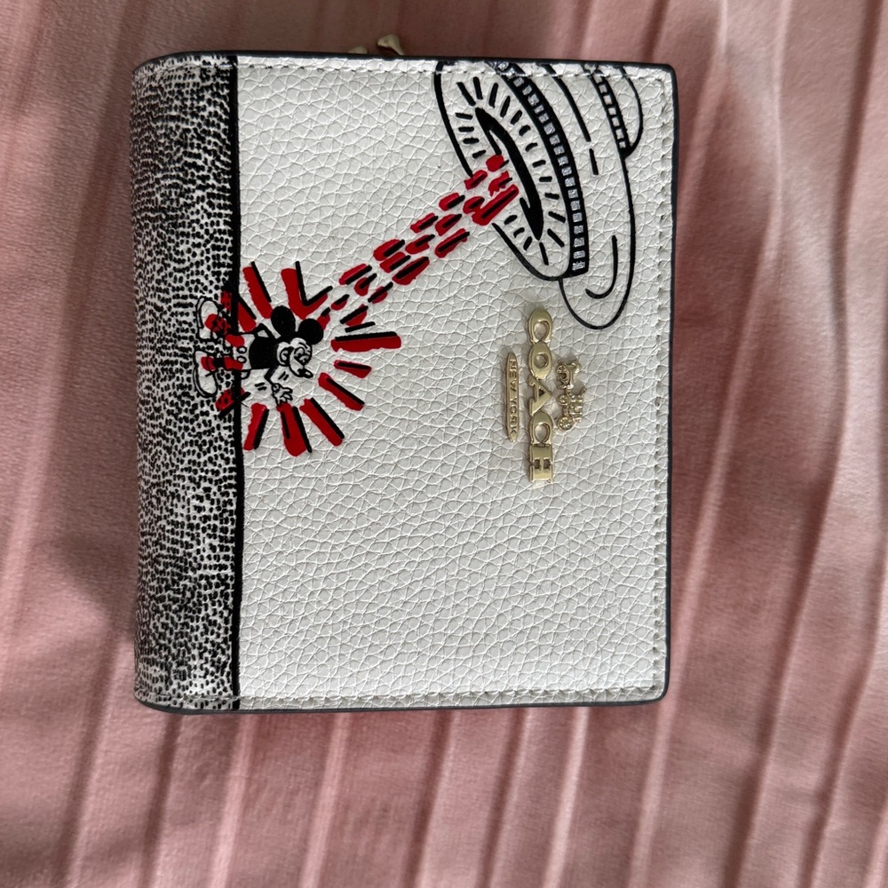 Coach DISNEY MICKEY MOUSE X KEITH HARING SNAP Small WALLET NWOT - Picture 12 of 13